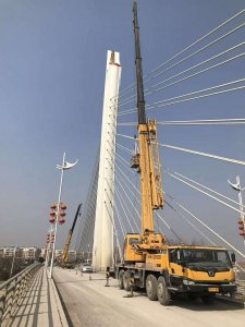 江蘇鹽城阜寧縣新興大橋夜景亮化工程